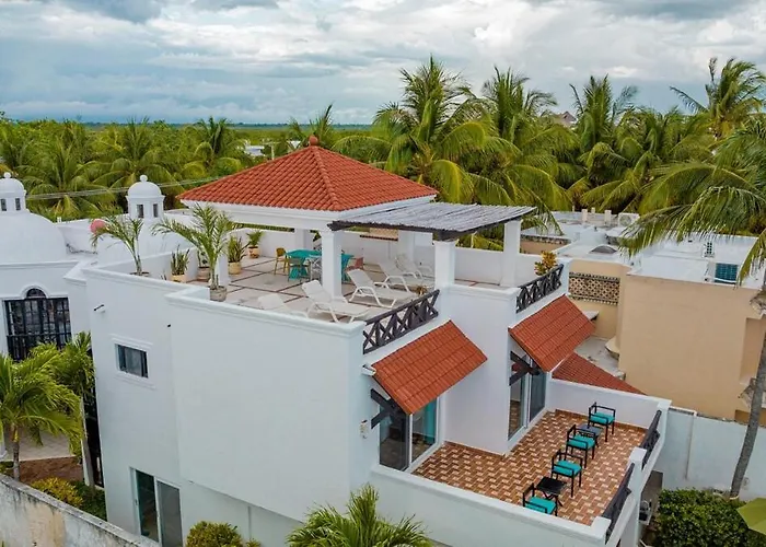 Villa Karina-luxury Beachfront Retreat Puerto Morelos